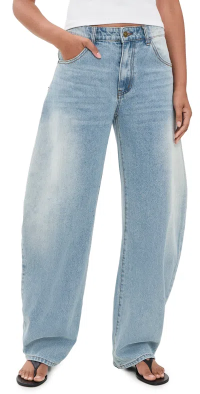 Lioness Horseshoe Jeans Light Denim In Blue
