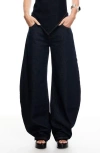 Shop Lioness Horseshoe Low Rise Barrel Leg Jeans