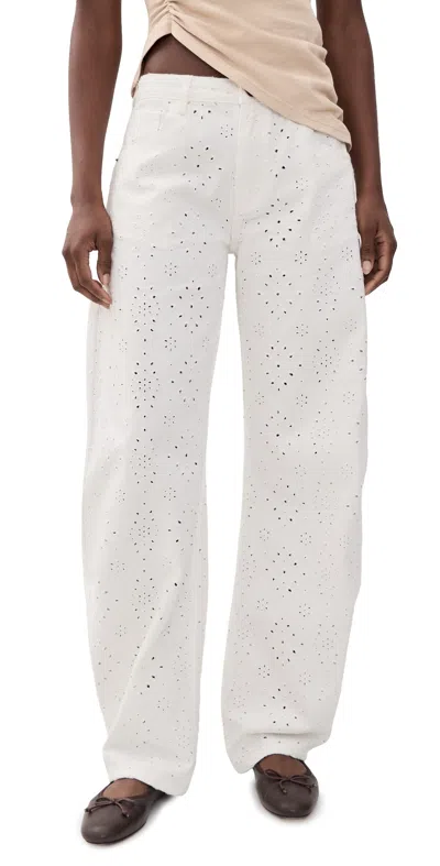 Lioness Horseshoe Pants Porcelain In White