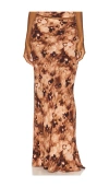 Lioness Hudson Maxi Skirt In Brown