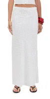 Lioness Hudson Satin Maxi Porcelain Polka In White