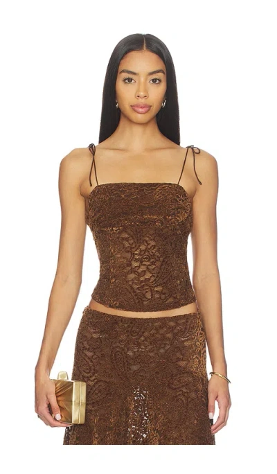 Lioness Humphrey Cami Top In Brown