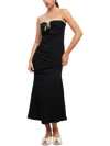 Lioness Illuminating Strapless Maxi Dress In Black