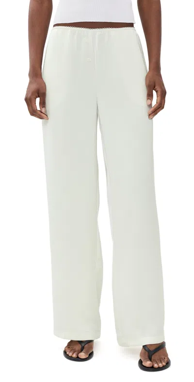Lioness In Bloom Pants Porcelain In White