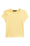Lioness In Bloom Stripe Baby Tee In Butter Stripe