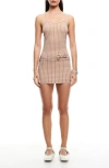 Lioness Intuition Bow Check Minidress In Multi