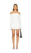 Lioness Isadora Off-the-shoulder Mini Dress In White