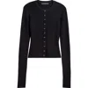 Lioness Ivy League Rib Snap-up Top In Onyx
