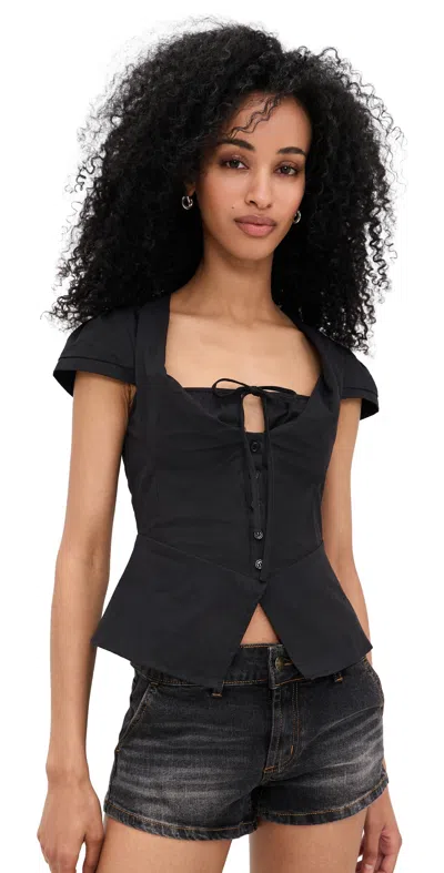 Lioness Kendall Top Noir In Black