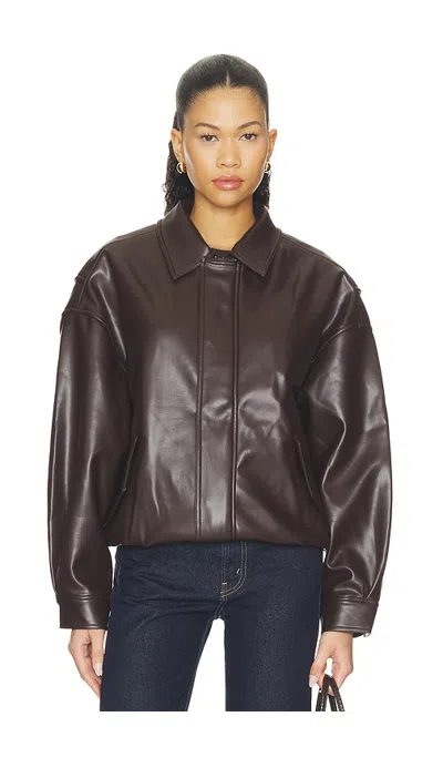 Lioness Kenny Bomber Jacket In Deep Chcocolate
