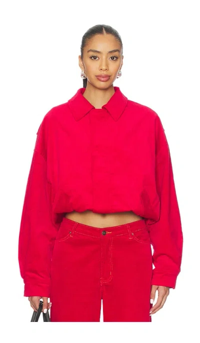Lioness Kenny Bomber Jacket In Red