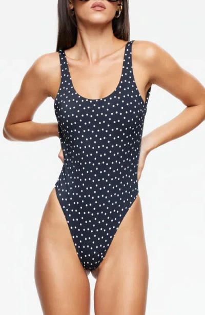 Lioness Kenny Polka Dot Low Back One Piece Swimsuit In Multi
