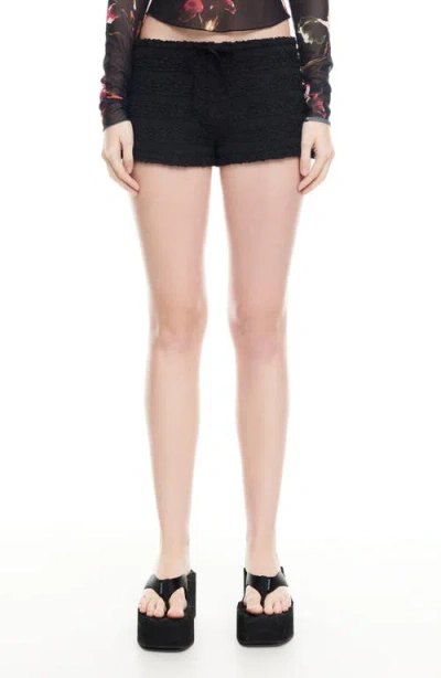 Lioness Kourt Ruffle Bloomer Shorts In Black