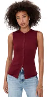 Lioness Kourt Vest Rumba Red In Burgundy