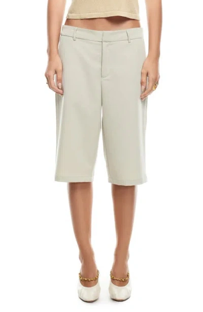 Lioness Kurt Low Rise Bermuda Shorts In Matcha
