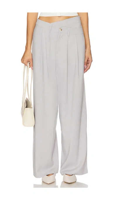 Lioness La Mesa Pant In Light Grey Pinstripe