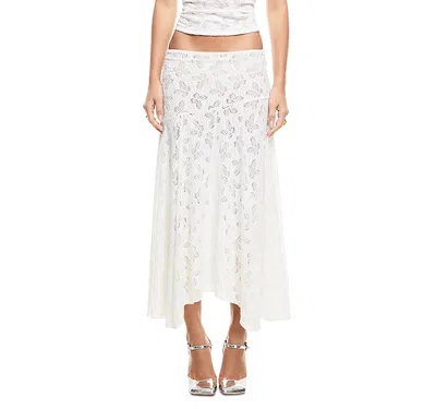 LIONESS LACE HANDKERCHIEF HEM SKIRT