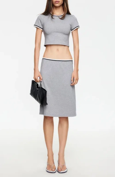 Lioness Laguna Midi Skirt In Gray