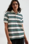 Lioness Leisure Polo Shirt Top In Neutral, Women's At Urban Outfitters