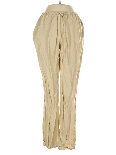 Pre-owned Lioness Linen Pants In Gold