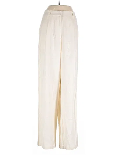 Pre-owned Lioness Linen Pants In Ivory