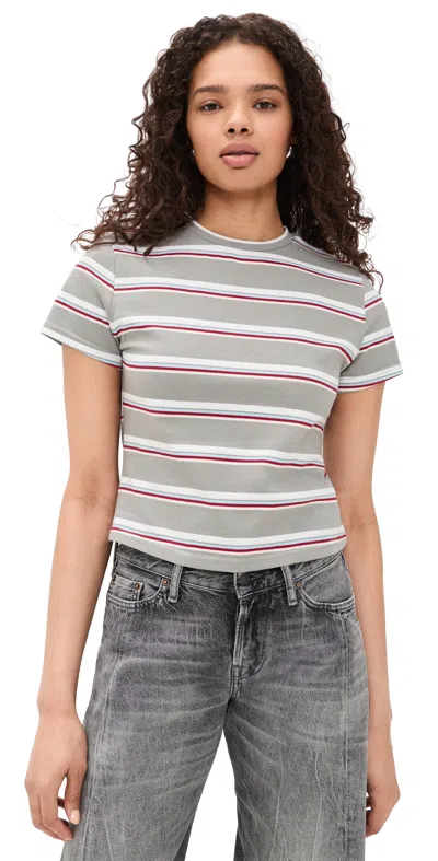 Lioness Loft Stripe T-shirt In Gray