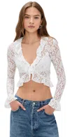 Lioness Long Nights Long Sleeve Shirt Porcelain In White