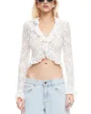 Lioness Long Nights Long Sleeve Top In White