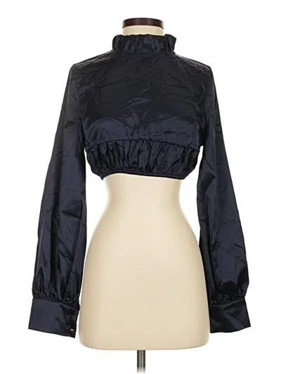 Pre-owned Lioness Long Sleeve Blouse In Black