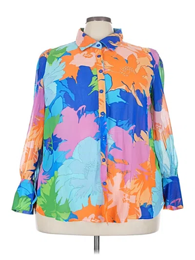 Pre-owned Lioness Long Sleeve Blouse In Blue