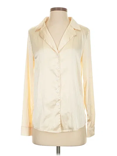 Pre-owned Lioness Long Sleeve Blouse In Ivory