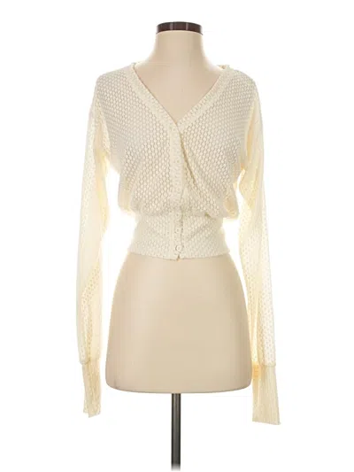 Pre-owned Lioness Long Sleeve Blouse In Ivory