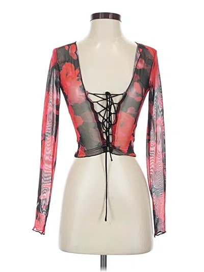 Pre-owned Lioness Long Sleeve Blouse In Multi