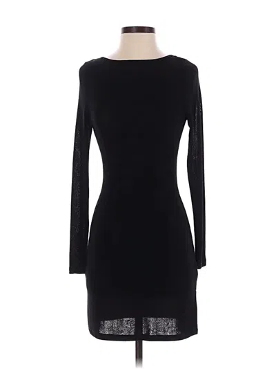 Pre-owned Lioness Long Sleeve Top Black Boatneck Tops