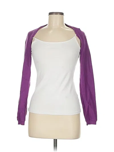 Pre-owned Lioness Long Sleeve Top Purple Sweetheart Neckline Tops