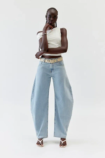 Lioness Low-rise Horseshoe Jean In Light Blue, Women's At Urban Outfitters