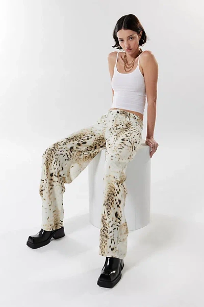 Lioness Low-rise Horseshoe Jean In Snow, Women's At Urban Outfitters