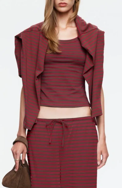 Lioness Lucky Stripe Tank In Brown