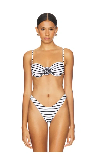 Lioness Lucky Top In Porcelain Stripe