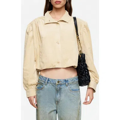 Lioness Luminous Faux Suede Jacket In Neutral