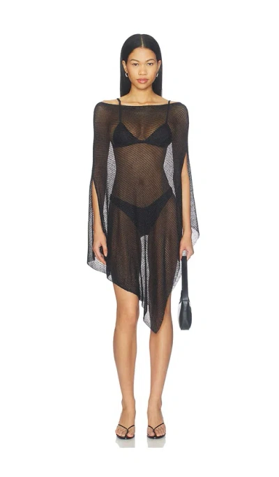 Lioness Luminous Mesh Dress In Black