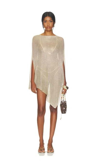 Lioness Luminous Mesh Dress In Neutral