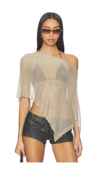 Lioness Luminous Poncho In Neutral