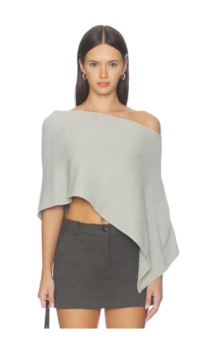 Lioness Luminous Poncho In Gray
