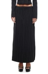 Lioness Lune Pinstripe Low Rise Maxi Skirt