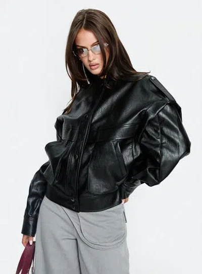 Lioness Madame Bomber Jacket In Black