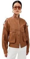 Lioness Madame Bomber Jacket Camel In Camel