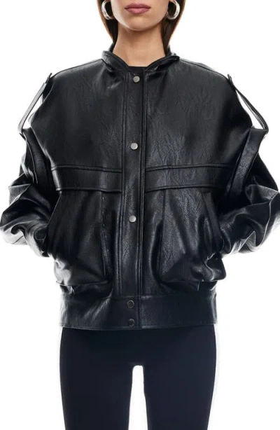 Lioness Madame Faux Leather Jacket In Black