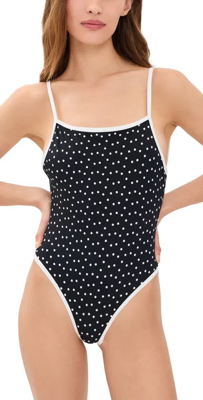 Lioness Mademoiselle One Piece Noir Polka In Black