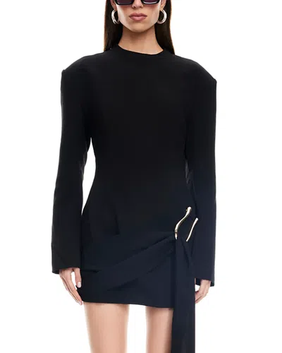 Lioness Martini Long Sleeve Mini Dress In Black